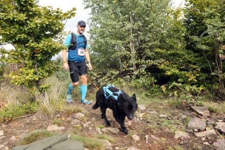 Zawodnik na trasie biegu